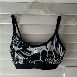 Adidas Women's Monochrome Floral Sports Bra